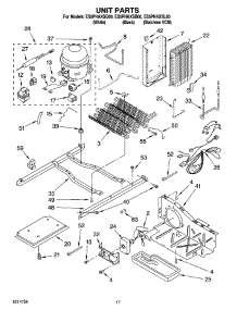 11 - Unit Parts parts for Whirlpool Refrigerator ES5PHAXSL00 from AppliancePartsPros.com