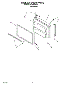 06 - Freezer Door Parts parts for Whirlpool Refrigerator GT2SHKXMS04 from AppliancePartsPros.com