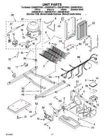 11 - Unit Parts parts for Whirlpool Refrigerator GS6NBEXRB01 from AppliancePartsPros.com