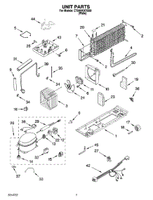 04 - Unit Parts parts for Whirlpool Refrigerator ET8AHKXRQ00 from AppliancePartsPros.com