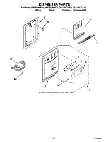 08 - Dispenser Parts, Optional Parts parts for Whirlpool Refrigerator GR2SHWXPS02 from AppliancePartsPros.com