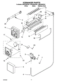 06 - Icemaker Parts parts for Whirlpool Refrigerator GR9FHMXPQ01 from AppliancePartsPros.com