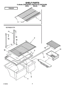 05 - Shelf Parts, Optional Parts parts for Whirlpool Refrigerator ET8WTKXKT09 from AppliancePartsPros.com