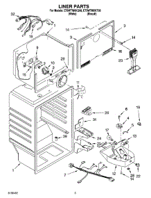 03 - Liner Parts parts for Whirlpool Refrigerator ET8WTMXKQ08 from AppliancePartsPros.com