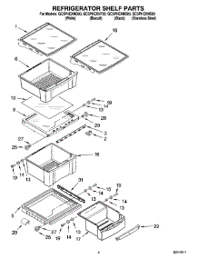 03 - Refrigerator Shelf Parts parts for Whirlpool Refrigerator GC3PHEXNQ03 from AppliancePartsPros.com