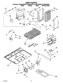 11 - Unit Parts parts for Whirlpool Refrigerator GC3SHEXNB03 from AppliancePartsPros.com