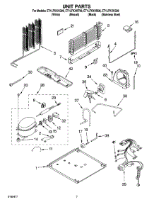 04 - Unit Parts parts for Whirlpool Refrigerator ET1LFKXKS06 from AppliancePartsPros.com