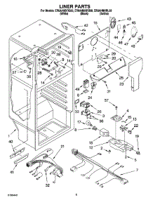 03 - Liner Parts parts for Whirlpool Refrigerator ER8AHMXRL00 from AppliancePartsPros.com
