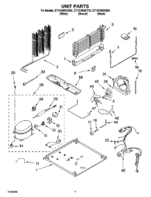 04 - Unit Parts parts for Whirlpool Refrigerator ET1CHMXKQ05 from AppliancePartsPros.com
