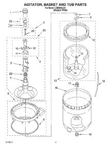 03 - Agitator, Basket And Tub parts for Whirlpool Washer LSB6000LQ0 from AppliancePartsPros.com