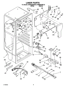 03 - Liner Parts parts for Whirlpool Refrigerator ER8MHMXML03 from AppliancePartsPros.com