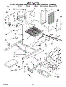 11 - Unit Parts parts for Whirlpool Refrigerator GS5SHAXNL01 from AppliancePartsPros.com