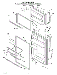 02 - Door Parts parts for Whirlpool Refrigerator ET8WTKXKT08 from AppliancePartsPros.com