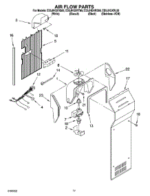 10 - Air Flow Parts parts for Whirlpool Refrigerator ED5JHGXRQ00 from AppliancePartsPros.com