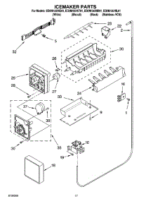 10 - Icemaker Parts parts for Whirlpool Refrigerator ED2NHAXNL01 from AppliancePartsPros.com