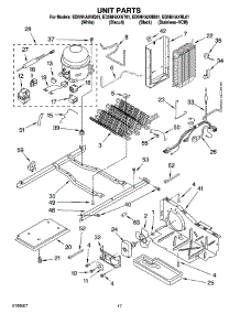 11 - Unit Parts parts for Whirlpool Refrigerator ED5NHAXNQ01 from AppliancePartsPros.com