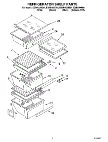 03 - Refrigerator Shelf Parts parts for Whirlpool Refrigerator ED5NHAXNT01 from AppliancePartsPros.com