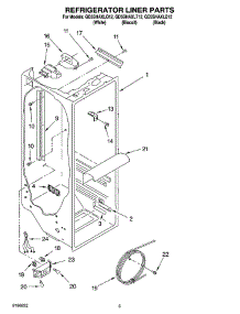02 - Refrigerator Liner Parts parts for Whirlpool Refrigerator GD5SHAXLB12 from AppliancePartsPros.com