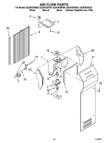 12 - Air Flow Parts, Parts Not Illustrated parts for Whirlpool Refrigerator GS2SHEXNB00 from AppliancePartsPros.com