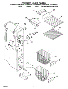 04 - Freezer Liner Parts parts for Whirlpool Refrigerator GS2SHEXNL00 from AppliancePartsPros.com