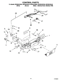 10 - Control Parts parts for Whirlpool Refrigerator GS5SHAXNL00 from AppliancePartsPros.com