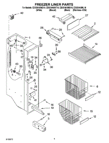 04 - Freezer Liner Parts parts for Whirlpool Refrigerator ED5SHAXML10 from AppliancePartsPros.com