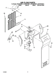 10 - Air Flow Parts parts for Whirlpool Refrigerator ED5FHEXMQ10 from AppliancePartsPros.com