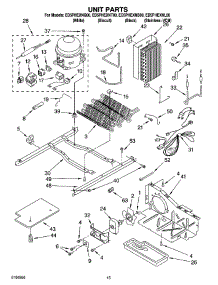 09 - Unit Parts parts for Whirlpool Refrigerator ED5PHEXNB00 from AppliancePartsPros.com