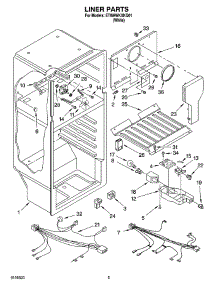 03 - Liner Parts parts for Whirlpool Refrigerator ET8WWKXKQ01 from AppliancePartsPros.com