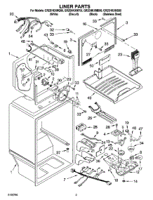 02 - Liner Parts parts for Whirlpool Refrigerator GR2SHKXMS00 from AppliancePartsPros.com