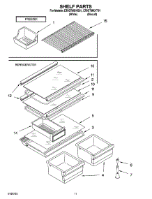 06 - Shelf Parts, Optional Parts parts for Whirlpool Refrigerator ET8GTMXKQ01 from AppliancePartsPros.com