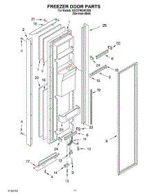 07 - Freezer Door Parts parts for Whirlpool Refrigerator 6GC5THGXKS00 from AppliancePartsPros.com