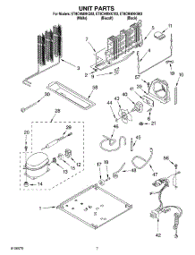04 - Unit Parts parts for Whirlpool Refrigerator ET8CHMXKQ03 from AppliancePartsPros.com