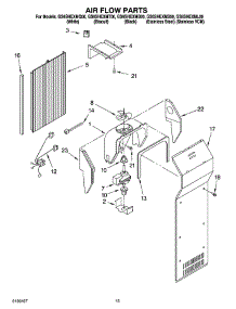 09 - Air Flow Parts parts for Whirlpool Refrigerator GS6SHEXMB00 from AppliancePartsPros.com