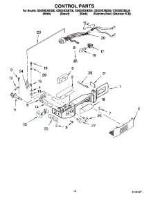 10 - Control Parts parts for Whirlpool Refrigerator GS6SHEXML00 from AppliancePartsPros.com