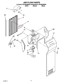 10 - Air Flow Parts parts for Whirlpool Refrigerator ED5GHGXMB00 from AppliancePartsPros.com