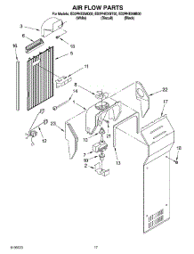 10 - Air Flow Parts parts for Whirlpool Refrigerator ED2PHEXMT00 from AppliancePartsPros.com