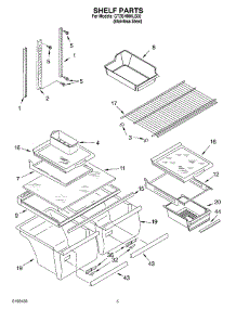 03 - Shelf Parts parts for Whirlpool Refrigerator GT2SHMXLS00 from AppliancePartsPros.com