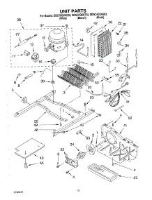 09 - Unit Parts parts for Whirlpool Refrigerator ED5CHQXKQ03 from AppliancePartsPros.com
