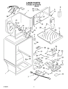 03 - Liner parts for Whirlpool Refrigerator 8ET1MTKXKT02 from AppliancePartsPros.com