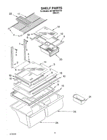 05 - Shelf, Optional parts for Whirlpool Refrigerator 8ET1MTKXKT02 from AppliancePartsPros.com