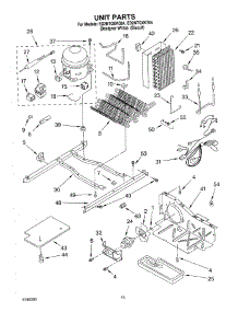 09 - Unit parts for Whirlpool Refrigerator ED2NTQXKT04 from AppliancePartsPros.com