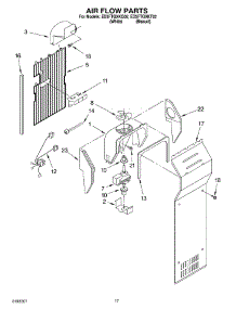 10 - Air Flow Parts parts for Whirlpool Refrigerator ED5FTGXKQ02 from AppliancePartsPros.com