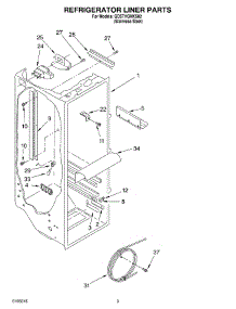 02 - Refrigerator Liner parts for Whirlpool Refrigerator GD5THGXKS02 from AppliancePartsPros.com