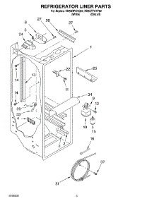 02 - Refrigerator Liner Parts parts for Whirlpool Refrigerator ED5GTFXKQ02 from AppliancePartsPros.com