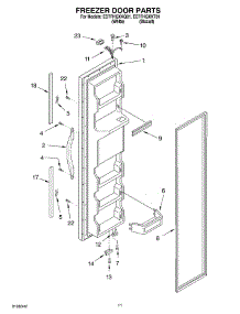 07 - Freezer Door Parts parts for Whirlpool Refrigerator ED7FHGXKQ01 from AppliancePartsPros.com