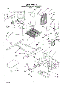 09 - Unit parts for Whirlpool Refrigerator ED2FTGXKQ03 from AppliancePartsPros.com