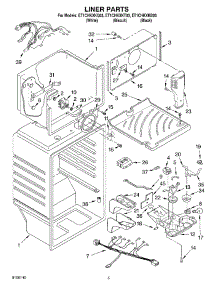 03 - Liner parts for Whirlpool Refrigerator ET1CHKXKQ03 from AppliancePartsPros.com