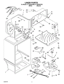 03 - Liner parts for Whirlpool Refrigerator ET1WTKXKT02 from AppliancePartsPros.com