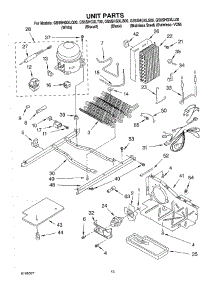 09 - Unit parts for Whirlpool Refrigerator GS5SHGXLQ00 from AppliancePartsPros.com